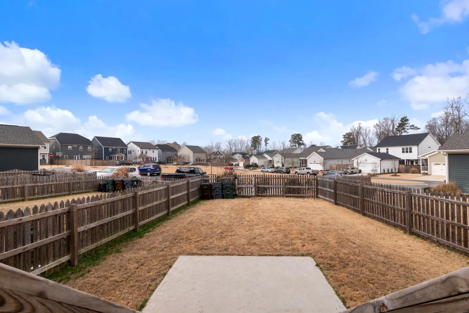 New cedar privacy fence